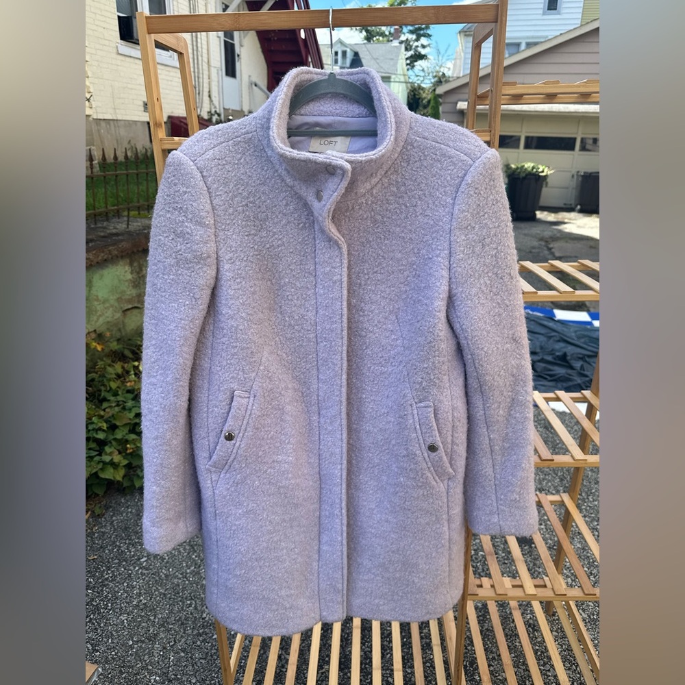 LOFT Women's Soft Purple Teddy Jacket